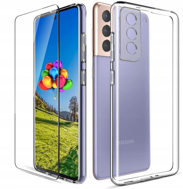 SLIM cover til SAMSUNG GALAXY S22 CLEAR CASE CLEAR BACK SLIM + GLAS