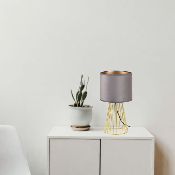 Tornado ASBGZ lampa, gråguld sammet