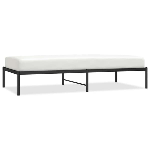 vidaXL metalsengestel sort 90x190 cm