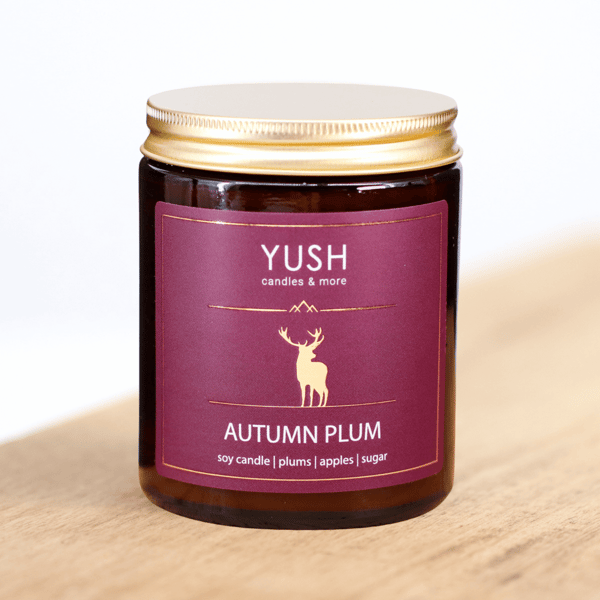 Efterårsplomme - Plomme Sojalys - YUSH - 180ML