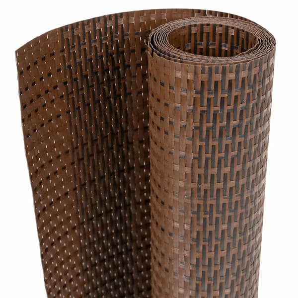 vidaXL balkonskærm brun og sort 300x100 cm polyrattan