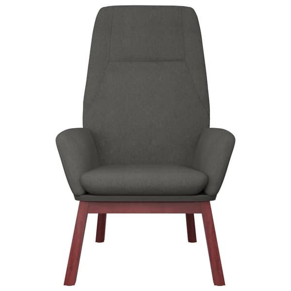 vidaXL Loungefåtölj, mörkgrå, klädd i tyg