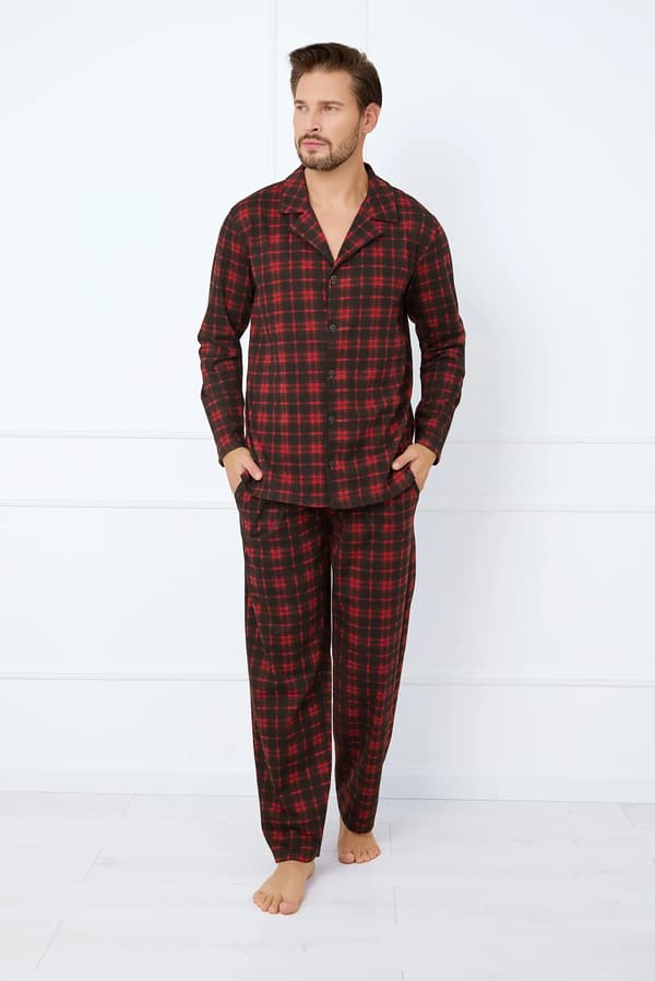 Nicolas herrpyjamas långärmad, långbyxor XL