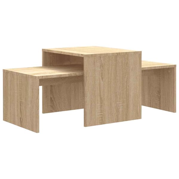 vidaXL sofaborde, Sonoma eg, 100x48x40 cm, spånplade