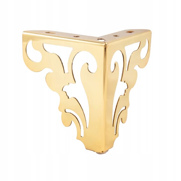 Møbelben h-12 cm, guld