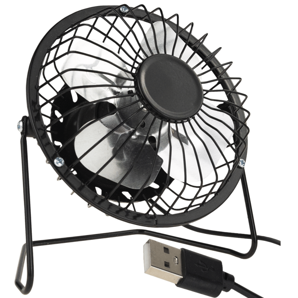 PC74 USB-VENTILATOR STÅENDE METALBORD-SKRIFTVENTILATOR