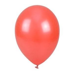 Metalliska röda ballonger 25 cm 100 st