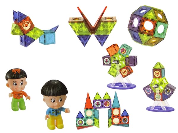 Magnetiska block 3D-strukturer pariserhjulskarusell 71 bitar