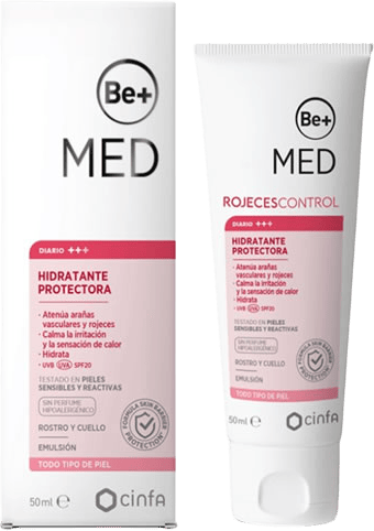 Be+ Med Ansiktskräm mot rödhet SPF20 50 ml