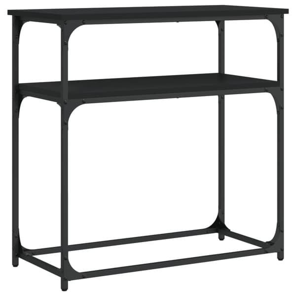 vidaXL konsolbord sort 75x35,5x75 cm