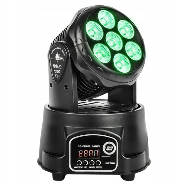 LIGHT4ME kompakt PMH 7x8W LED-wash-rörligt huvud