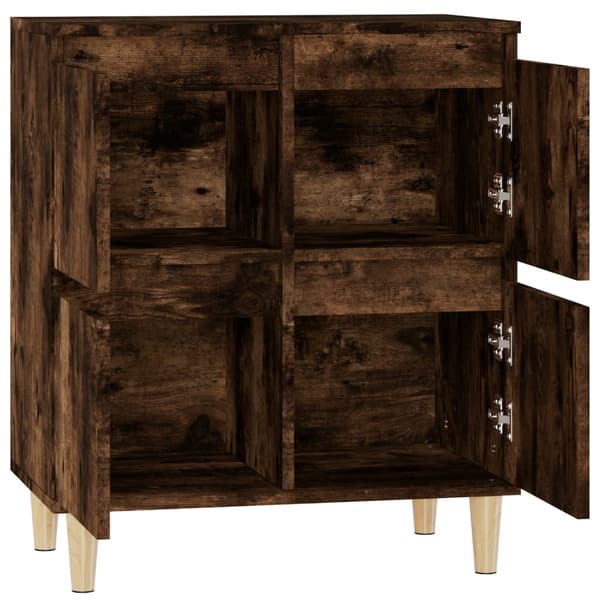 vidaXL kommode, røget eg, 60x35x70 cm, træbaseret materiale