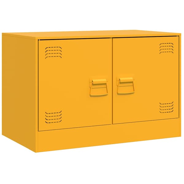 vidaXL TV-stativ, 2 st, senapsgrå, 67x39x44 cm, stål