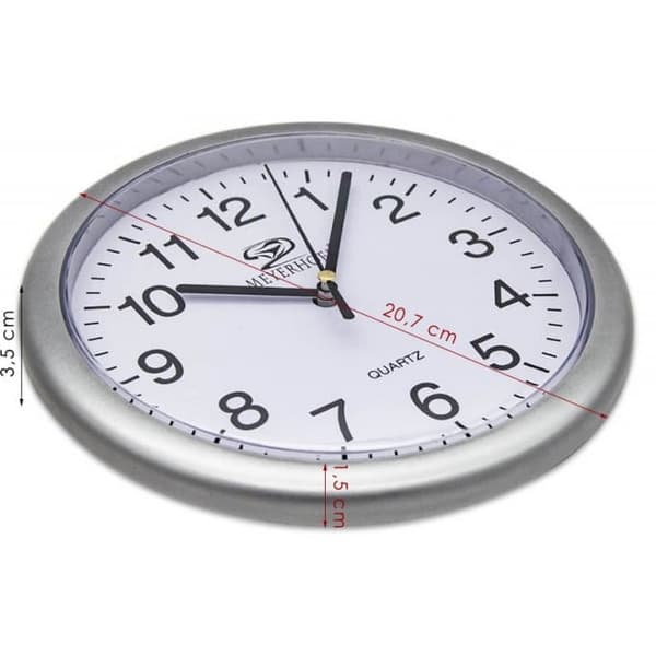 20,7 cm analog kvartsväggklocka MH-8532