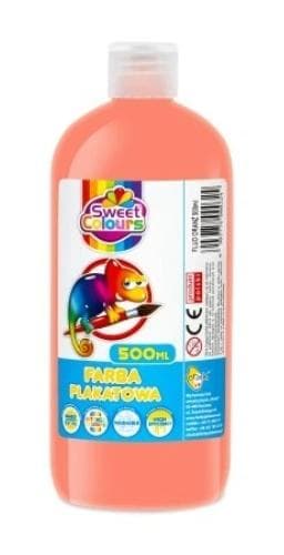 Fluorescerende plakatmaling 500ml 6 orange