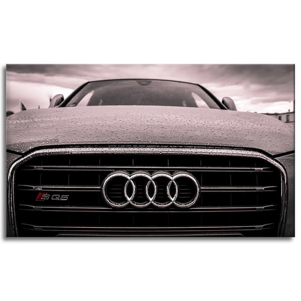 Lærredstryk Ungdom Audi Bil 100x60