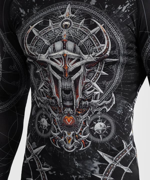 Venum Rashguard Gladiator 5.0 Langærmet Sort/Sølv L
