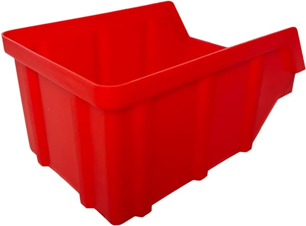 Værkstedscontainer model 2, mål 156 x 100 x 75 mm, farve: rød
