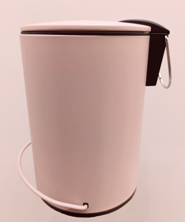 Metal affaldsbeholder 3l lyserød