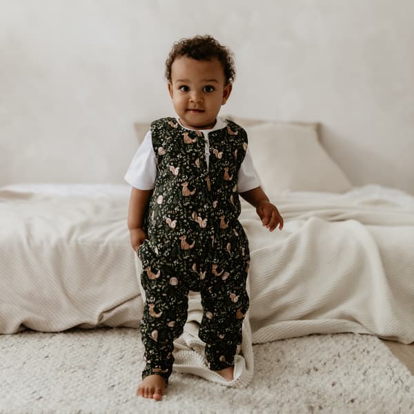 Sovsäck med ben M (3-5 år) Eukalyptus