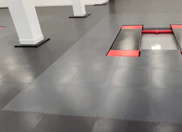 PVC modulært gulvpanel 50x50 farve: SORT