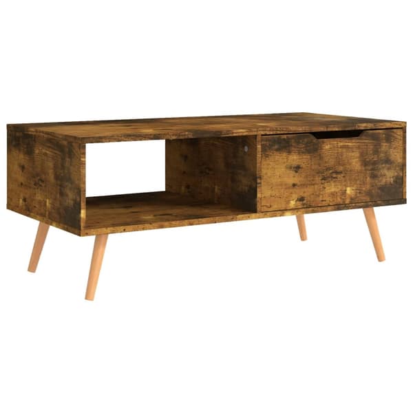 vidaXL sofabord røget eg 100x49,5x43 cm