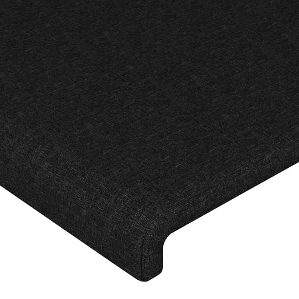 vidaXL sengegavle, 4 stk., sort, 72x5x78/88 cm, stof