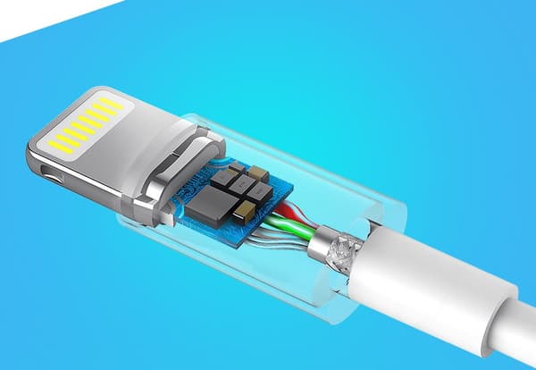 iPhone USB - Lightning MFI -kaapeli 1m 2.4A valkoinen