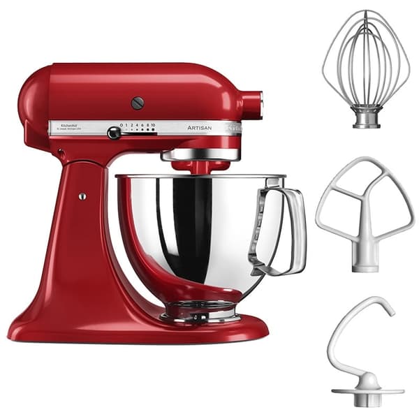 KitchenAid Artisan 5KSM125 4,8 litran yleiskone KitchenAid Väri: Kiiltävän punainen