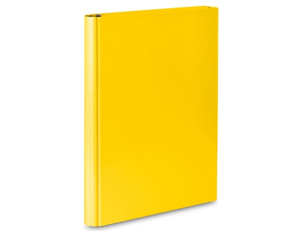 Kardborreförsluten arkivlåda A4 4cm gul
