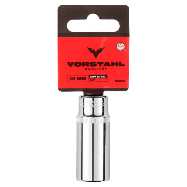 UNDERSTEK TOPPENØGLE LANG TOPPENØGLE 1/4” CrV > 9mm < Vorstahl
