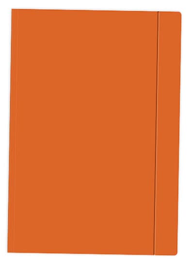 Mappe med elastik. A4+ orange.