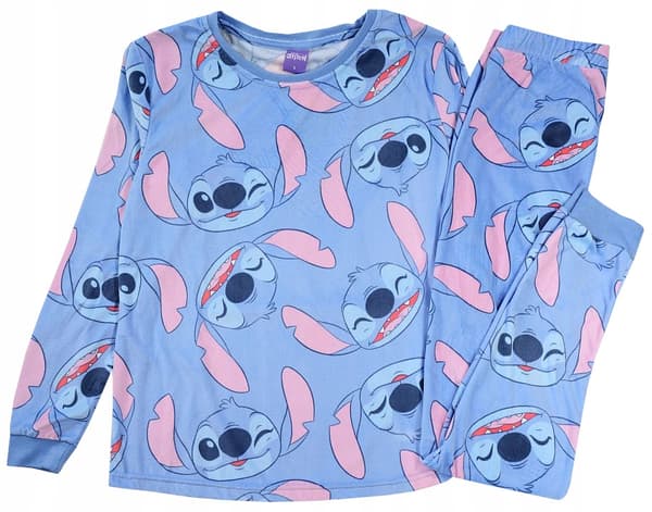 DAME vinterpyjamas i fløjl med todelt søm XL
