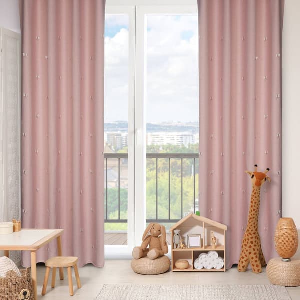 Färdig gardin 140x250 Wendy rosa