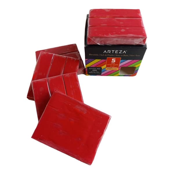Rød efterårs polymerlerpasta A204 284g