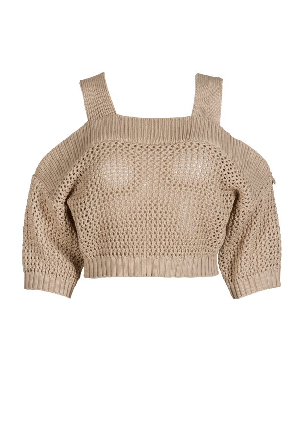 AURORA blus, beige färg