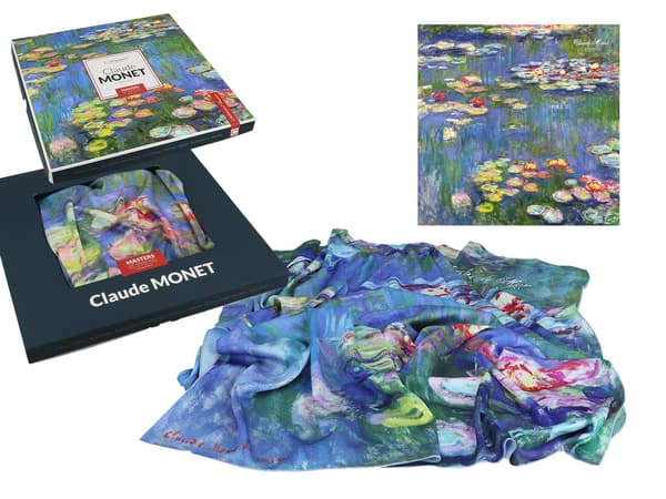 Sjal - C. Monet, Näckrosor (carmani)