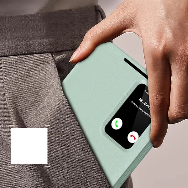 Samsung Galaxy A57 5G Smart View Plånboksfodral, Grönt