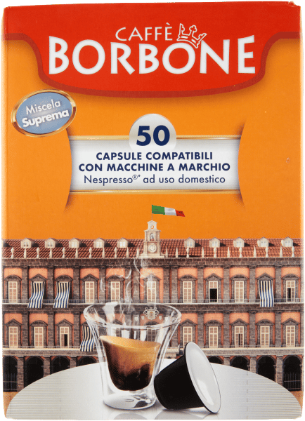Kaffekapsler 50 stk Miscela Suprema Nespresso Kapsler - Caffe Borbone