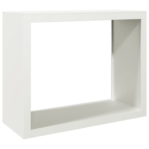 vidaXL brænderist hvid 100x40x80 cm stål