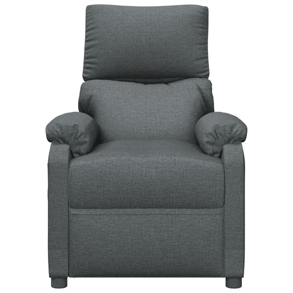vidaXL Massagefåtölj mörkgrå tyg