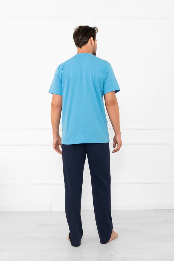 Alcest herrpyjamas kortärmad, långbyxor L