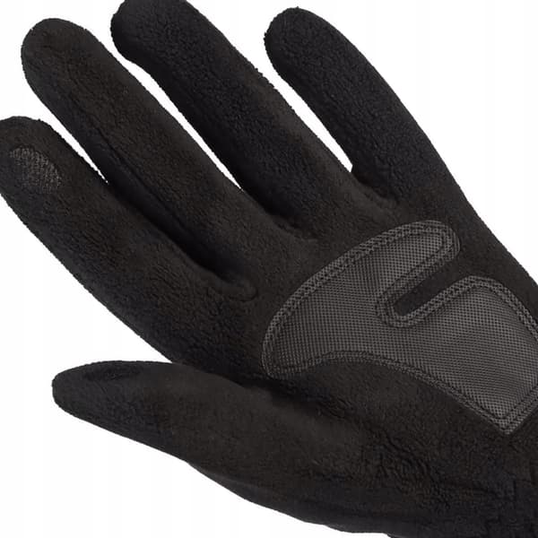 Herrehandsker i sort fleece, varme, touchscreen-system, MORAJ SORT