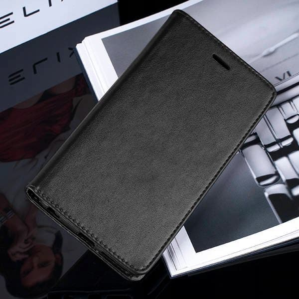 LUKKET ETUI MED FLAP til IPHONE 13 SMART MAGNETISK ETUI I LÆDER + GLAS