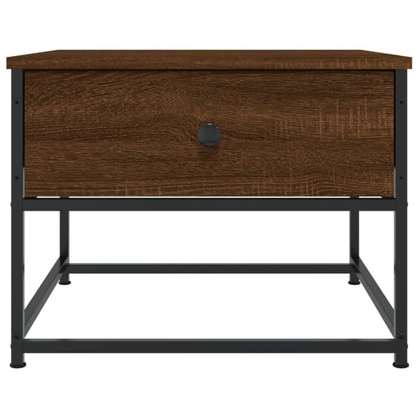 vidaXL sofabord brunt egetræ 51x51x40 cm