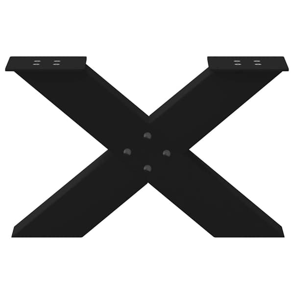 vidaXL sofabordsben, 2 stk., sort, 60x(30-31) cm, stål