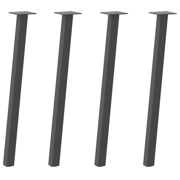 vidaXL Soffbordsben, 4 st, Antracit, 72 cm, Stål