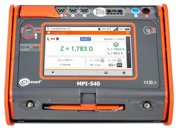 SONEL MPI-540 sähköasennusparametrimittari C3