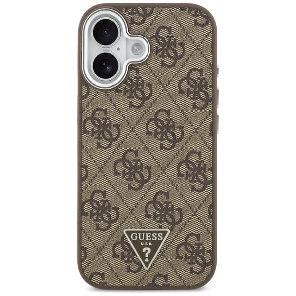 Guess 4G Triangle Logo MagSafe-etui til iPhone 17 brun sølv