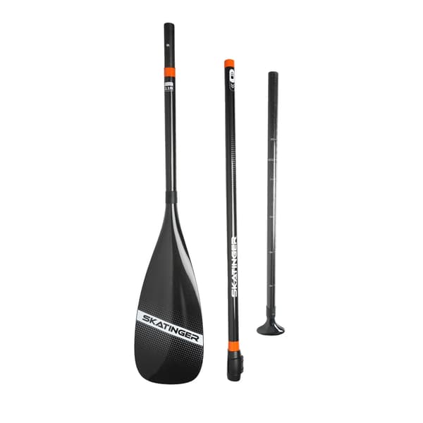 SKATINGER kulfiber paddel 218 cm med taske - sort